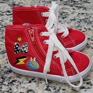 Disney Minnie Mouse Canvas High Top Sneakers 8